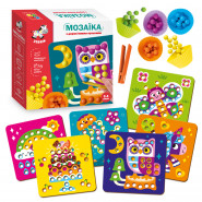 Мозаїка з дерев'яними кульками 'Доповни картинку' Vladi Toys ZB2002-08 (укр)