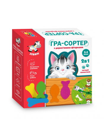 Гра-сортер 'Нагодуй пушистиків' ZB2002-07 Vladi Toys (укр)