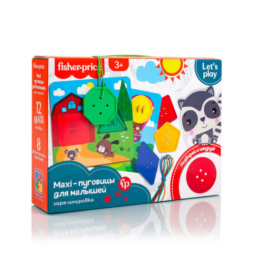 Гра-шнурівка 'Fisher-Price. Maxi гудзики' Vladi Toys VT2905-22 Укр