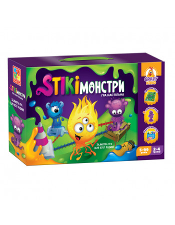 Настільна гра 'Стікімонстри' Vladi Toys VT8055-35 (укр)