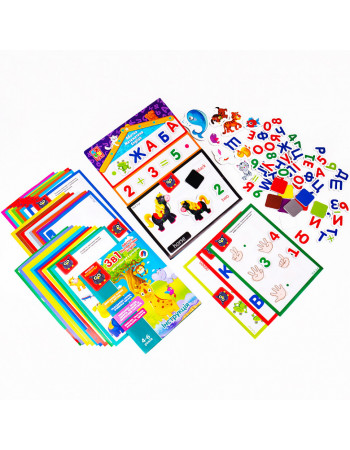 Детская настольная игра 'English, Азбука, Математика' VT5412-04 игра 3в1