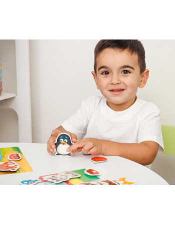 Игра настольная На липучках  'Кто что ест?' Vladi Toys VT1302-27 (укр)
