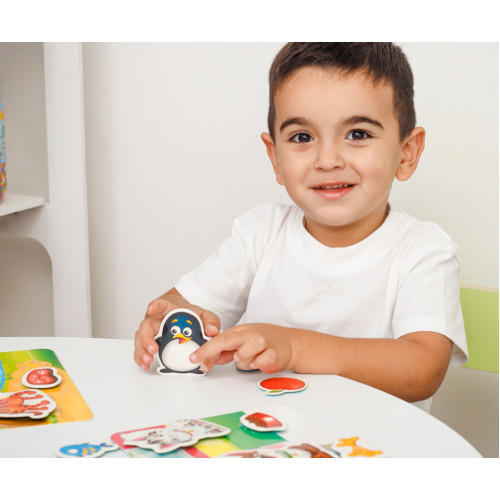 Игра настольная На липучках  'Кто что ест?' Vladi Toys VT1302-27 (укр)