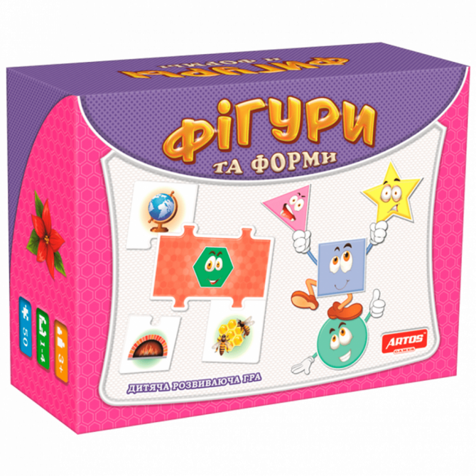 Дитяча настільна гра 'Фігури та форми' 0581 від 3 років