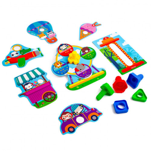 Игра-конструктор с болтами 'Fisher-Price. Парк развлечений' Vladi Toys VT2905-21 Укр