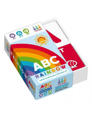 Настольная обучающая игра ABC rainbow 360050, 44 карточки