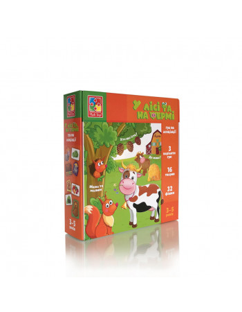 Настольная игра ассоциации 'В лесу и на ферме' Vladi Toys VT1804-46 (укр)