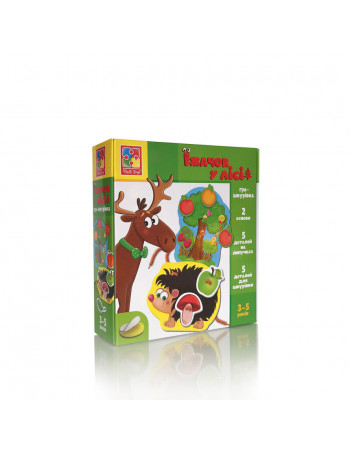 Игра-шнуровка с липучками 'Ежик в лесу' Vladi Toys VT1804-45 (укр)