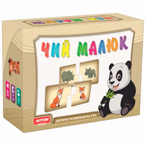 Настольная игра 'Чей малыш' 0451 из 30 карточек с рисунками