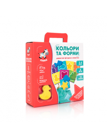 Развивающая игра-сортер Цвета и формы ZB2001-01 из дерева