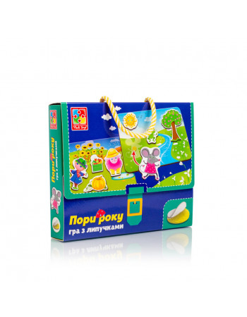 Игра настольная На липучках 'Какая пора года' Vladi Toys  VT1302-25 (укр)