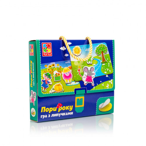 Игра настольная На липучках 'Какая пора года' Vladi Toys  VT1302-25 (укр)