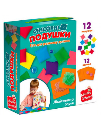 Игра развивающая 'Сенсорные подушки' VT1100-03, 12 карточек, 12 подушек