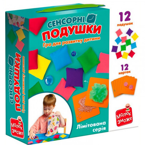 Игра развивающая 'Сенсорные подушки' VT1100-03, 12 карточек, 12 подушек