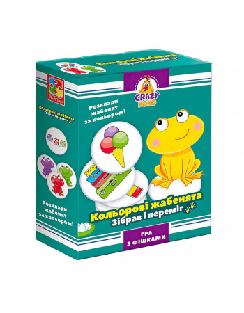 Игра настольная 'Цветные лягушата' Vladi Toys VT8025-06 укр