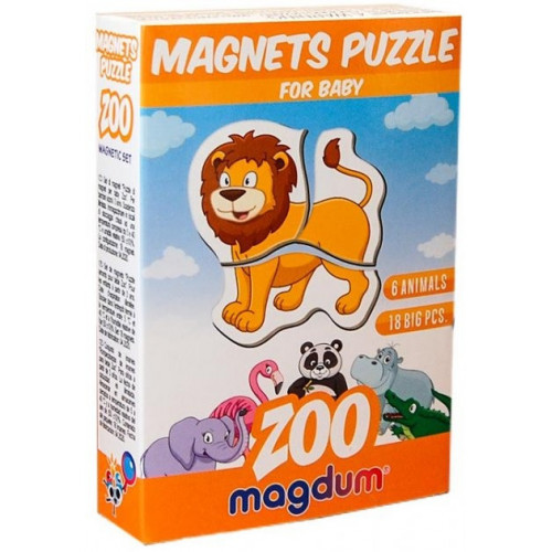 Магнитные пазлы Magdum 'Зоо' ML4031-18 EN