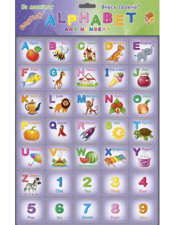 Магнитный набор букв'Alphabet' 1168ATS английская азбука