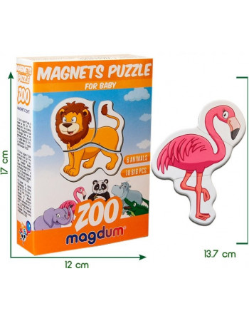 Магнитные пазлы Magdum 'Зоо' ML4031-18 EN