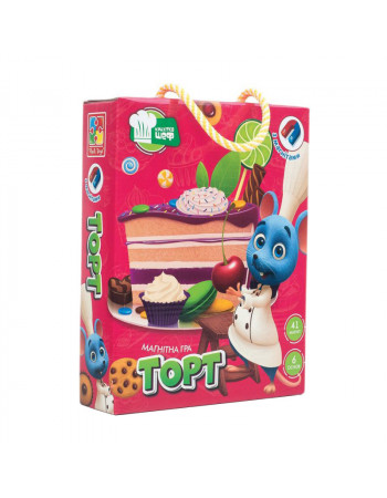 Детская настольная игра Вкусности VT3004 магнитная  'Торт'(укр)