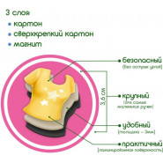 Набір магнітів Magdum 'Лялька з одягом New look' ML4031-14 EN