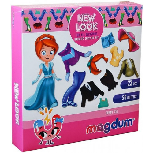 Набір магнітів Magdum 'Лялька з одягом New look' ML4031-14 EN