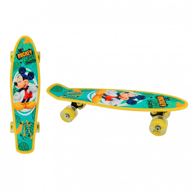 Пенні борд 'Міккі Маус' Bambi SC195603 колеса зі світлом, 56 см