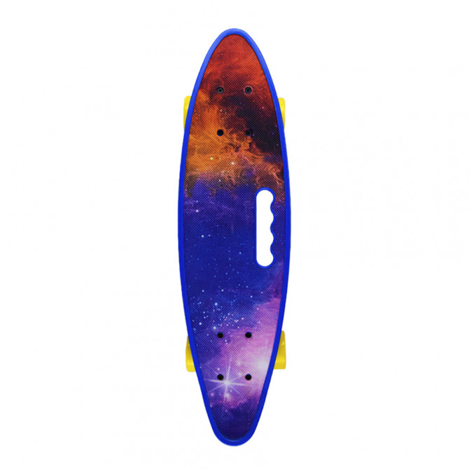 Пенні борд 'Space' 24' Bambi SC20519 з ручкою, PU колеса зі світлом