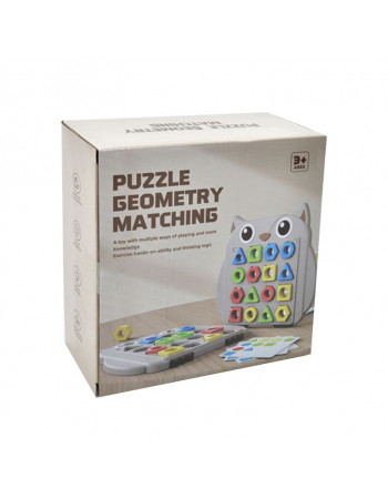 Дитяча гра сортер Puzzle Geometry Matching ME-104, 2 ігрових поля, геометричні фігури