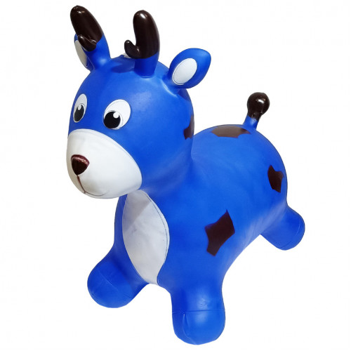 Детская игрушка-прыгун 'Олень' RB2519 музыка, свет Синий