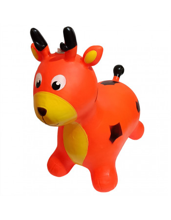 Детская игрушка-прыгун 'Олень' RB2519 музыка, свет Оранжевый