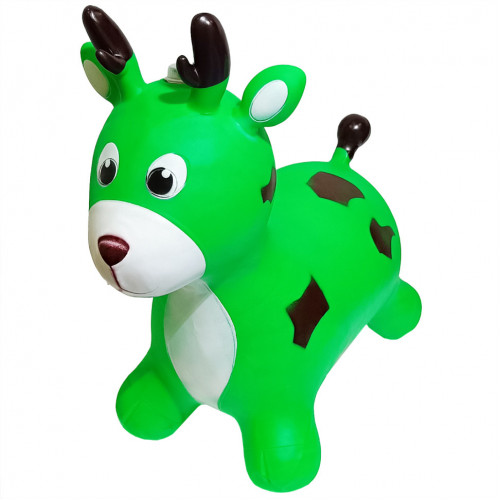 Детская игрушка-прыгун 'Олень' RB2519 музыка, свет Зеленый