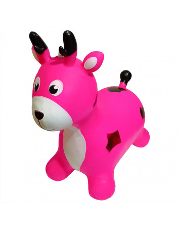 Детская игрушка-прыгун 'Олень' RB2519 музыка, свет Розовый