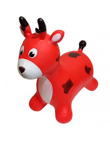 Детская игрушка-прыгун 'Олень' RB2519 музыка, свет Красный