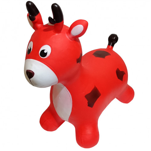 Детская игрушка-прыгун 'Олень' RB2519 музыка, свет Красный