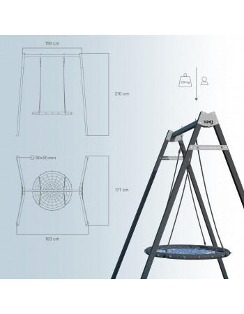 *Каркас для дитячої гойдалки, стійка для підвісної гойдалки WCG 1 Play Frame Одномісна