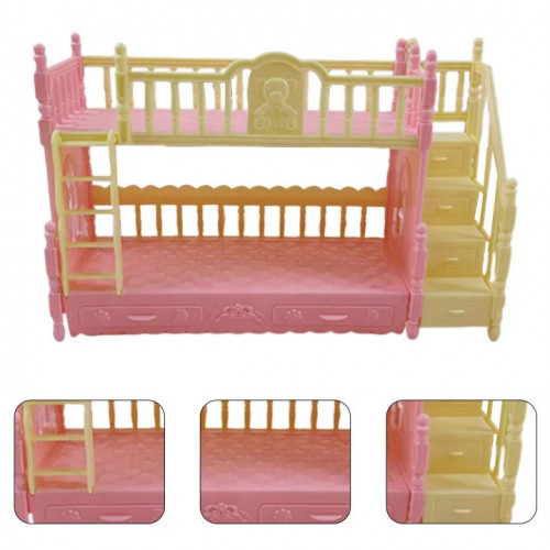 Ігровий набір - ліжко та 4 фігурки 'Свинка Пеппа' (Peppa Pig) арт. YQ 716