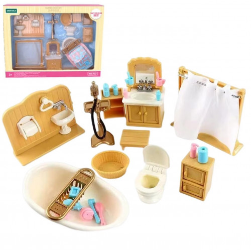 Набір меблів 'Ванна кімната' (аналог Sylvanian families) арт. T 03
