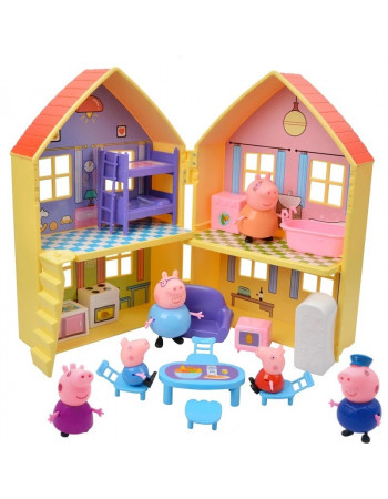 Ігровий набір - будинок з меблями та 6 фігурок 'Свинка Пеппа' (Peppa Pig) арт. 8889-1