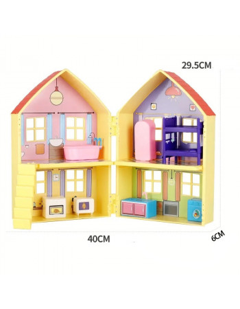 Ігровий набір - будинок з меблями та 10 фігурок 'Свинка Пеппа' (Peppa Pig) арт. 8889-2