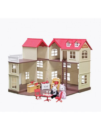 Будиночок аналог Sylvanian Families 'Великий із зайчиками' арт.012-10