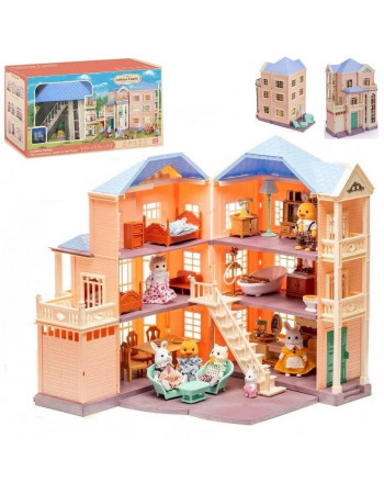 Ігровий будинок для ляльок, флоксових фігурок (аналог Sylvanian Families) арт. 1808