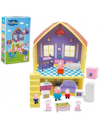 Ігровий набір - будинок з меблями та 4 фігурками 'Свинка Пеппа' (Peppa Pig) арт. YM 880