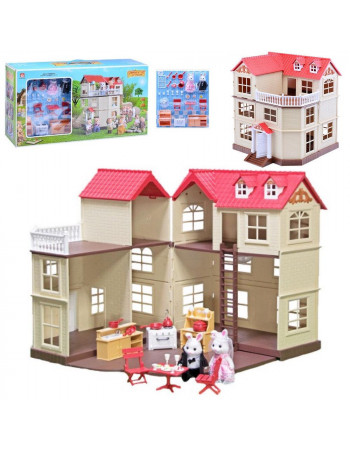 Будиночок аналог Sylvanian Families 'Великий із зайчиками' арт.012-10