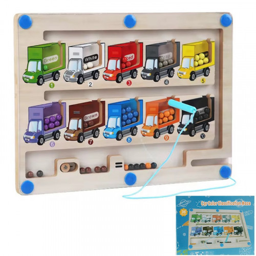 Дерев'яна дошка з магнітним сортером 'Лабіринт' арт. F 43628