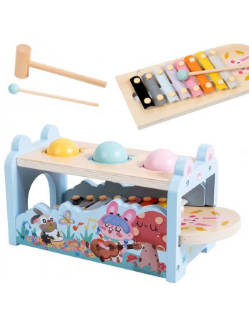 Дерев'яна розвиваюча іграшка / ксилофон - стукалка арт. C 65592