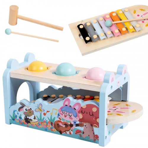 Дерев'яна розвиваюча іграшка / ксилофон - стукалка арт. C 65592