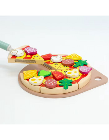 Дерев'яна гра 'Піца на липучках' арт. C 71014