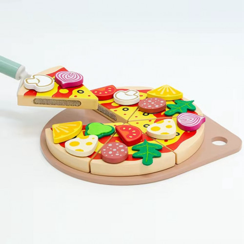 Дерев'яна гра 'Піца на липучках' арт. C 71014