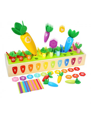 Навчальний дерев'яний набір 'Математичний сортер' арт. C 65660