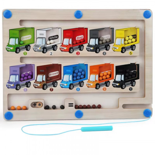Дерев'яна дошка з магнітним сортером 'Лабіринт' арт. F 43628